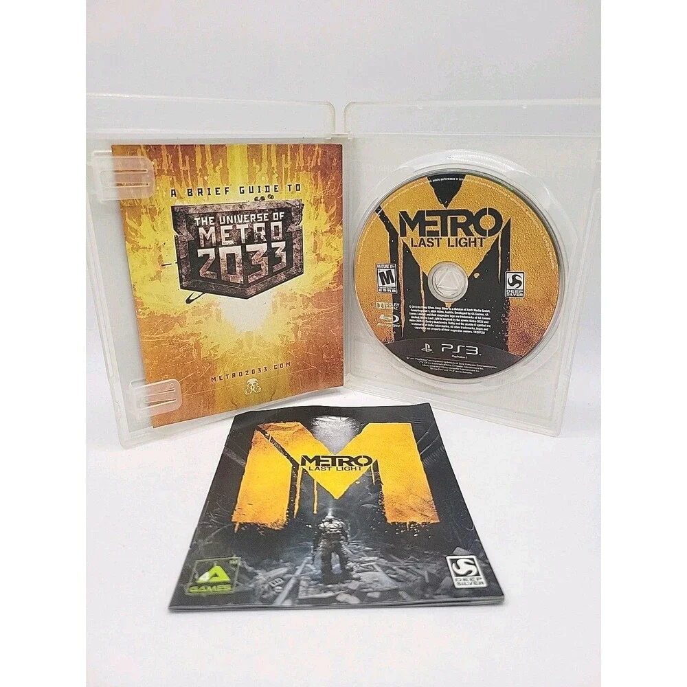 Metro: Last Light Limited Edition (Sony Playstation 3 PS3) CIB Complete Tested